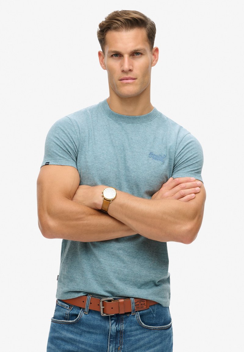 Superdry VINTAGE  - Basic T-shirt - desert sky blue grit