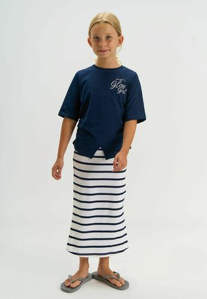 The New, TISH - Maxirock - navy blazer striped