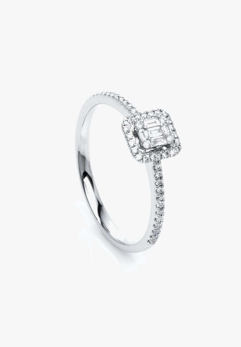 MUAU Schmuck Ring - weissgold