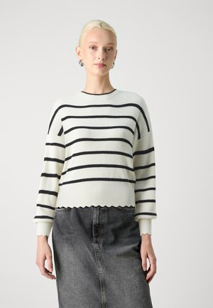 ONLIBI O-NECK NOOS - Džemperis - whitecap gray/black
