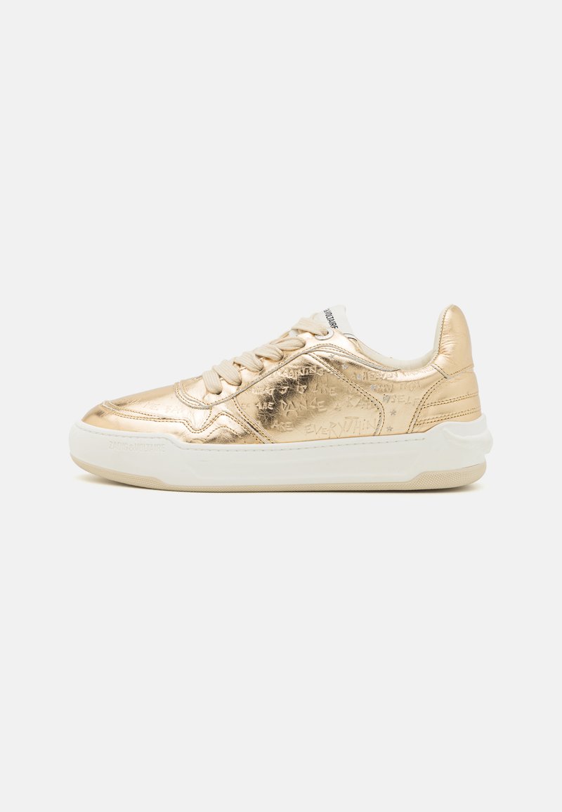Zadig & Voltaire - WINGS VINTAGE METAL GRAFFITI - Baskets basses - gold, Agrandir
