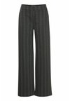 IHRUTI WIDE PA16 - Auduma bikses - dark grey melange stripe