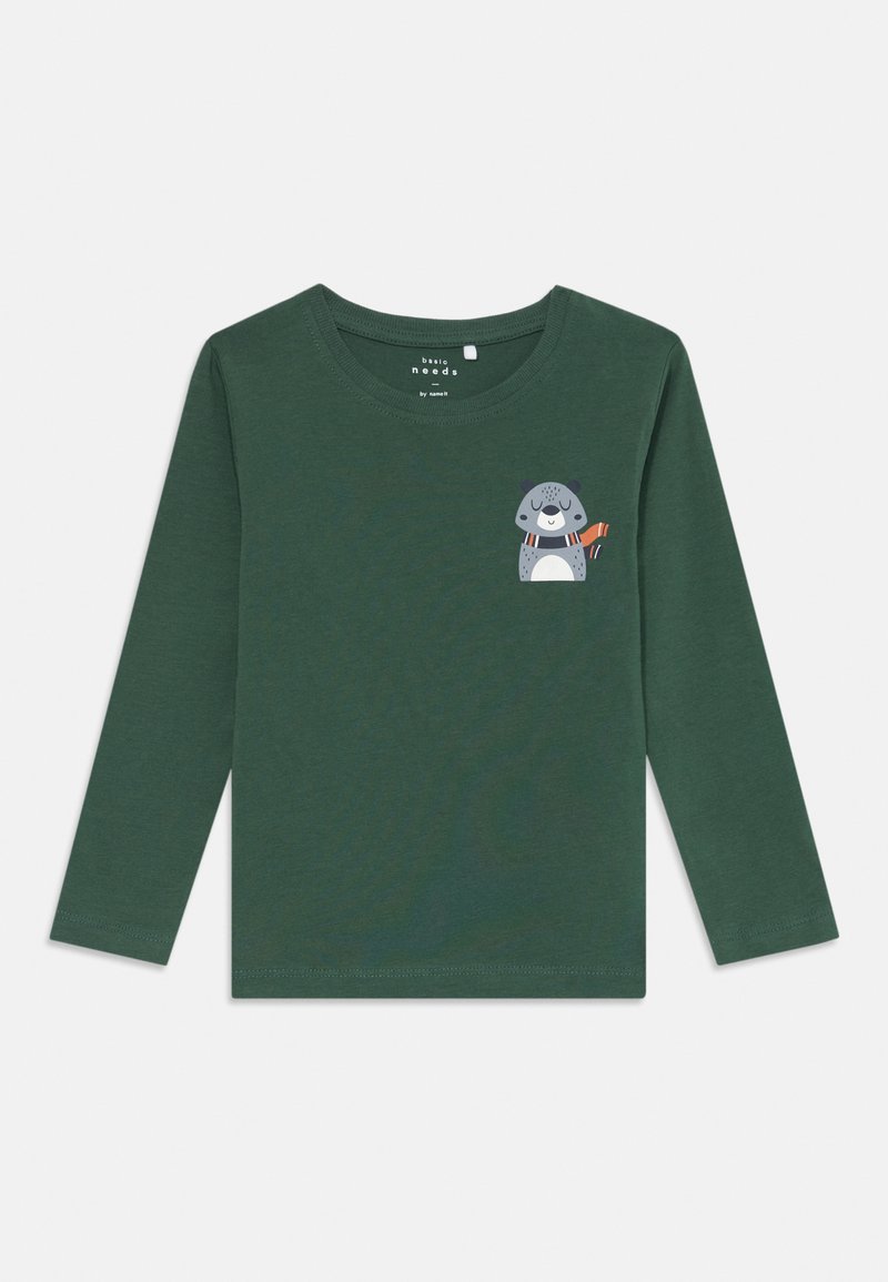 Maglietta A Strisce Manica Lunga Bambini SOLS Matelot Blu Scuro Bianco