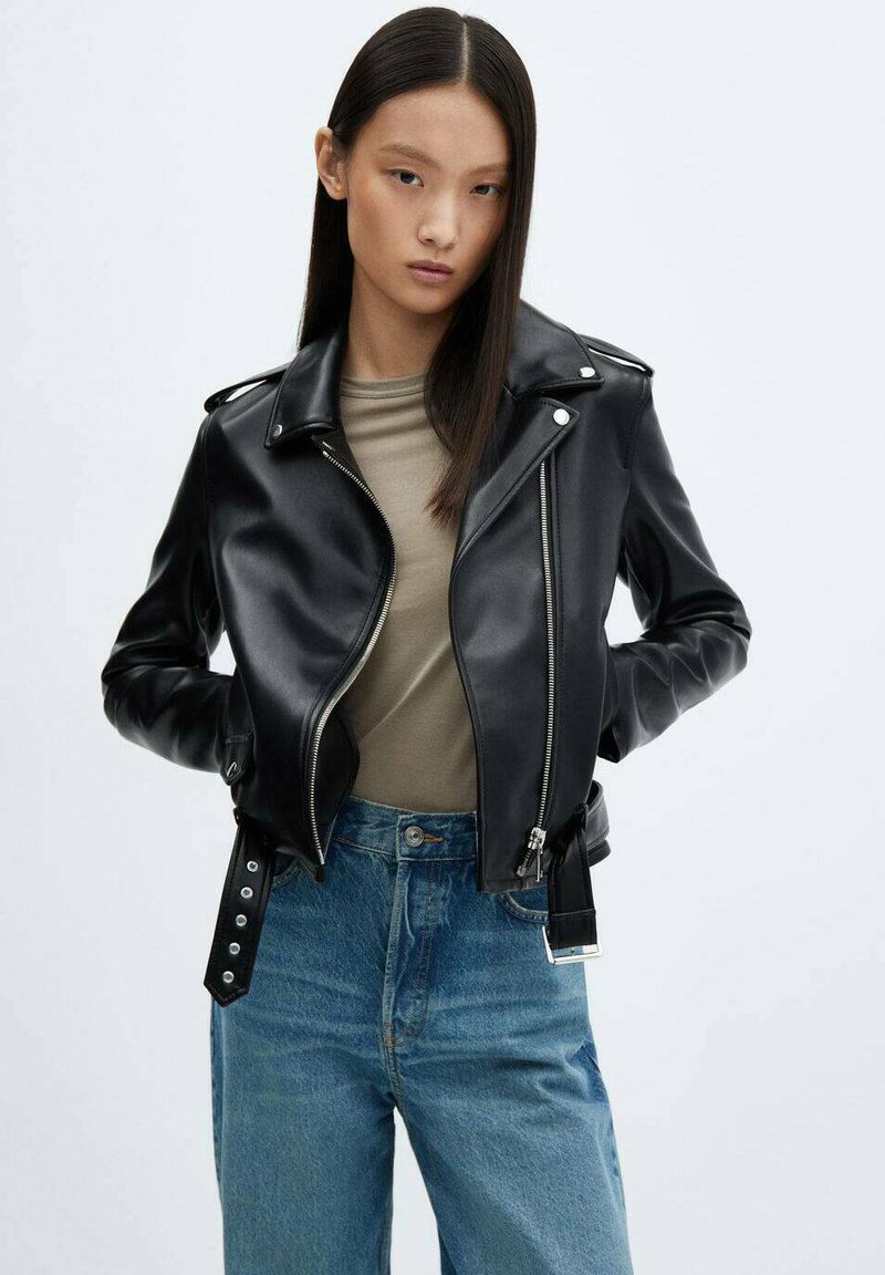 Mango GIFT Faux leather jacket black Zalando.de