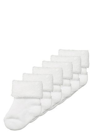 NEWBORN UNISEX 6 PACK - Nogavice - white