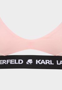 KARL LAGERFELD LOGO PEEPHOLE BRA - Sutiã triangular - pink