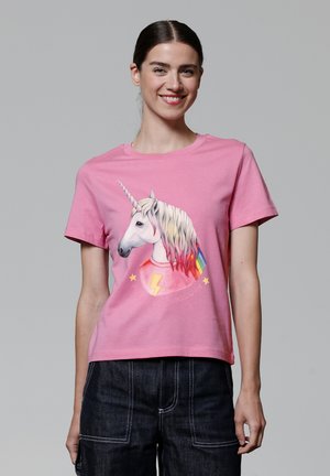 watapparel FLASH THE UNICORN - T-shirt imprimé - bubble pink