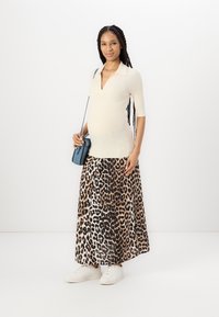 Vero Moda Maternity VMMJOSIE SKIRT - A-linjainen hame - egret