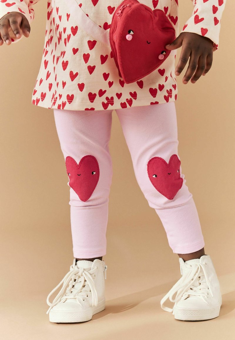 Next - EMBELLISHED - Leggingek - Nadrágok - pink heart, Nagyítás