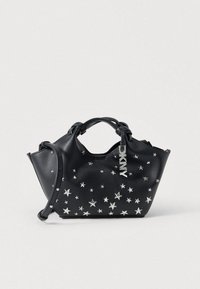 PAULA COMMUTER SMALL - Geantă de mână - black/silver-coloured