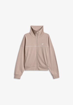 4F, Sweater met rits - beige