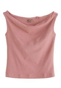 - OPEN NECK  - Top - mocha brown