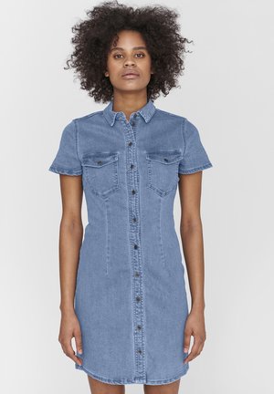 NMJOY DRESS - Spijkerjurk - medium blue denim