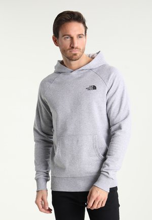 RAGLAN REDBOX HOODIE - Sweatshirt - mottled light grey