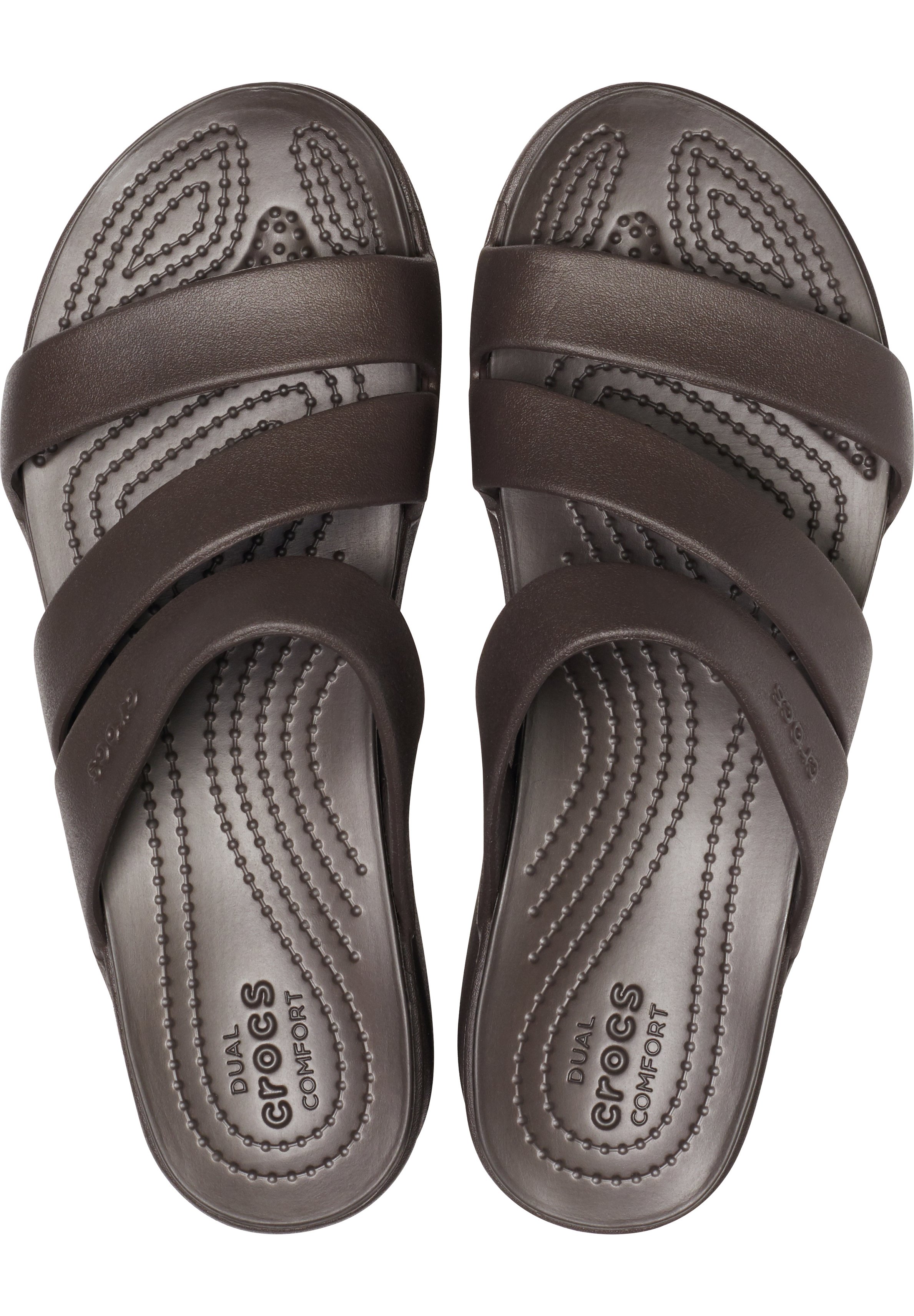Crocs Sandalias de cuña - braun/marrón - Zalando.es
