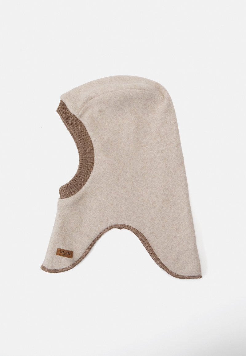 maximo - MINI BALACLAVA UNISEX - Kootud müts - hellbraunmeliert, Suurenda
