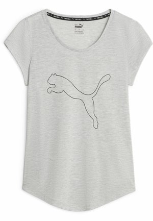 Puma HEATHER CAT - T-Shirt print - light gray heather