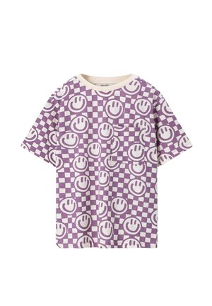 MIT SMILEY-PRINT  - T-shirt imprimé - lila