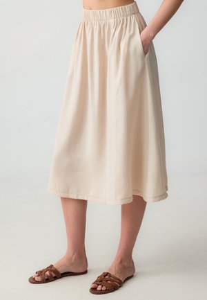 A-line skirt - beige