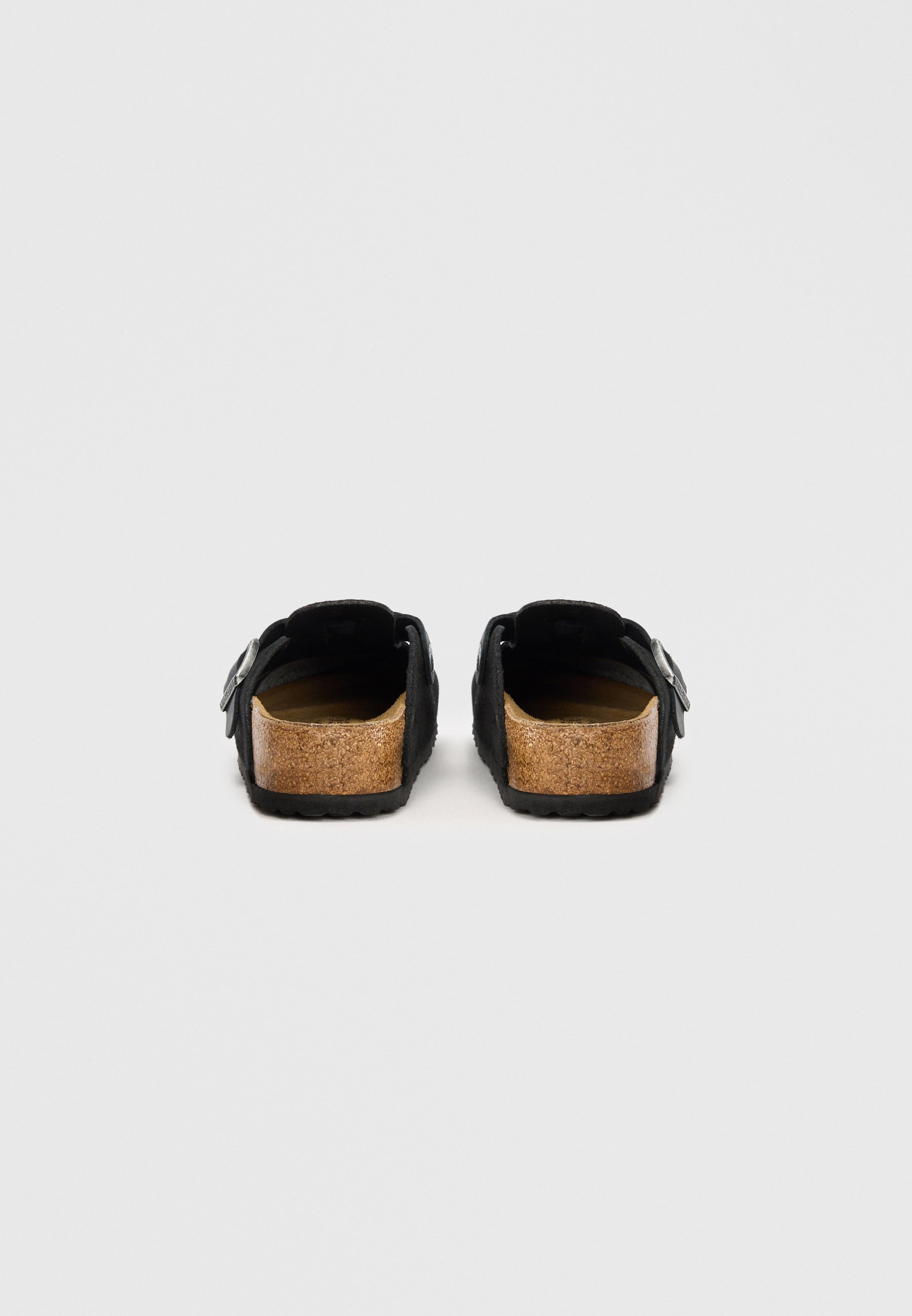 Birkenstock BOSTON BRAIDED LEOI/LEVE BLACKS - NARROW - Mules
