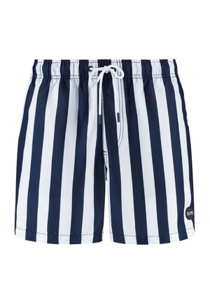 Shiwi REGULAR FIT BROAD STRIPE - Swimming shorts - blue dark navy stripe