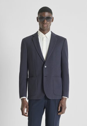 RAYA REGULAR FIT IN DOBBY - Blazer - blue-grey