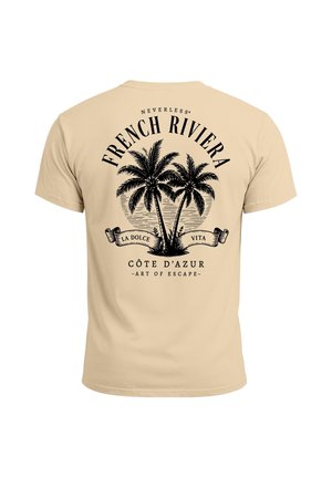 Neverless, Print T-shirt - slim fit natur