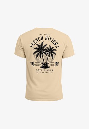Neverless, Print T-shirt - slim fit natur