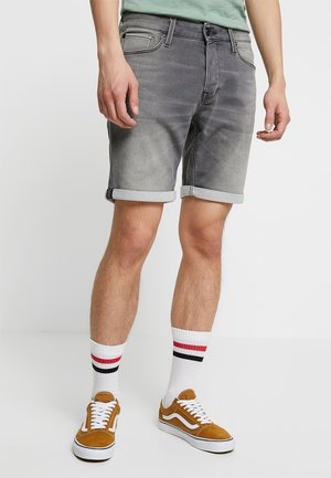 Farkkushortsit - grey denim