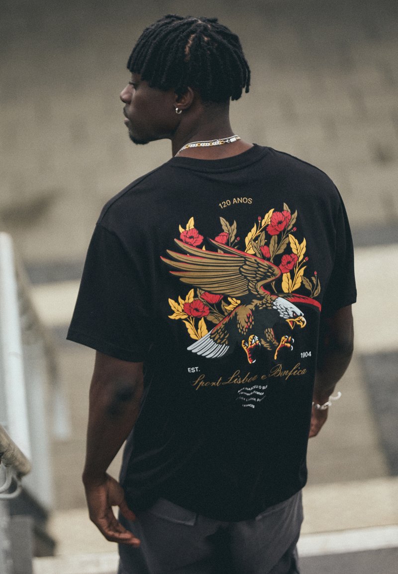 Legacies BENFICA LISSABON GLORIOSO - Marškinėliai su spaudiniu - black