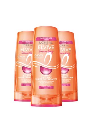 BALSAMO ELVIVE DREAM LONG, PER CAPELLI LUNGHI E LISCI, 400 ML - 3 PACK - Balsamo - trasparente