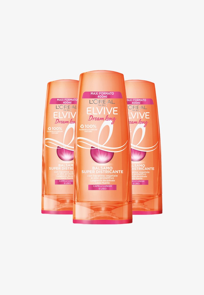 L'Oréal Paris - BALSAMO ELVIVE DREAM LONG, PER CAPELLI LUNGHI E LISCI, 400 ML - 3 PACK - Balsamo - trasparente, Ingrandire