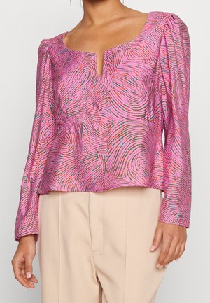 Blouse - mottled pink