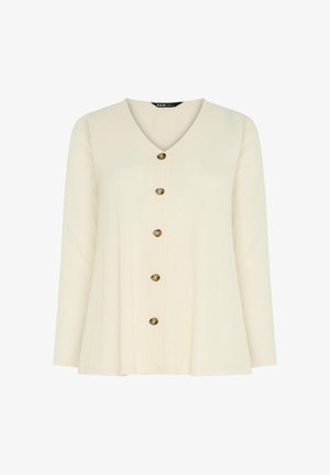 Yours Clothing, PLUS SIZE CASUAL TOPS - Gilet - cream