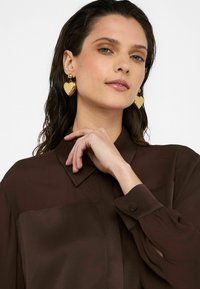 LIU JO CRÊPE DE CHINE - Camicia - brown