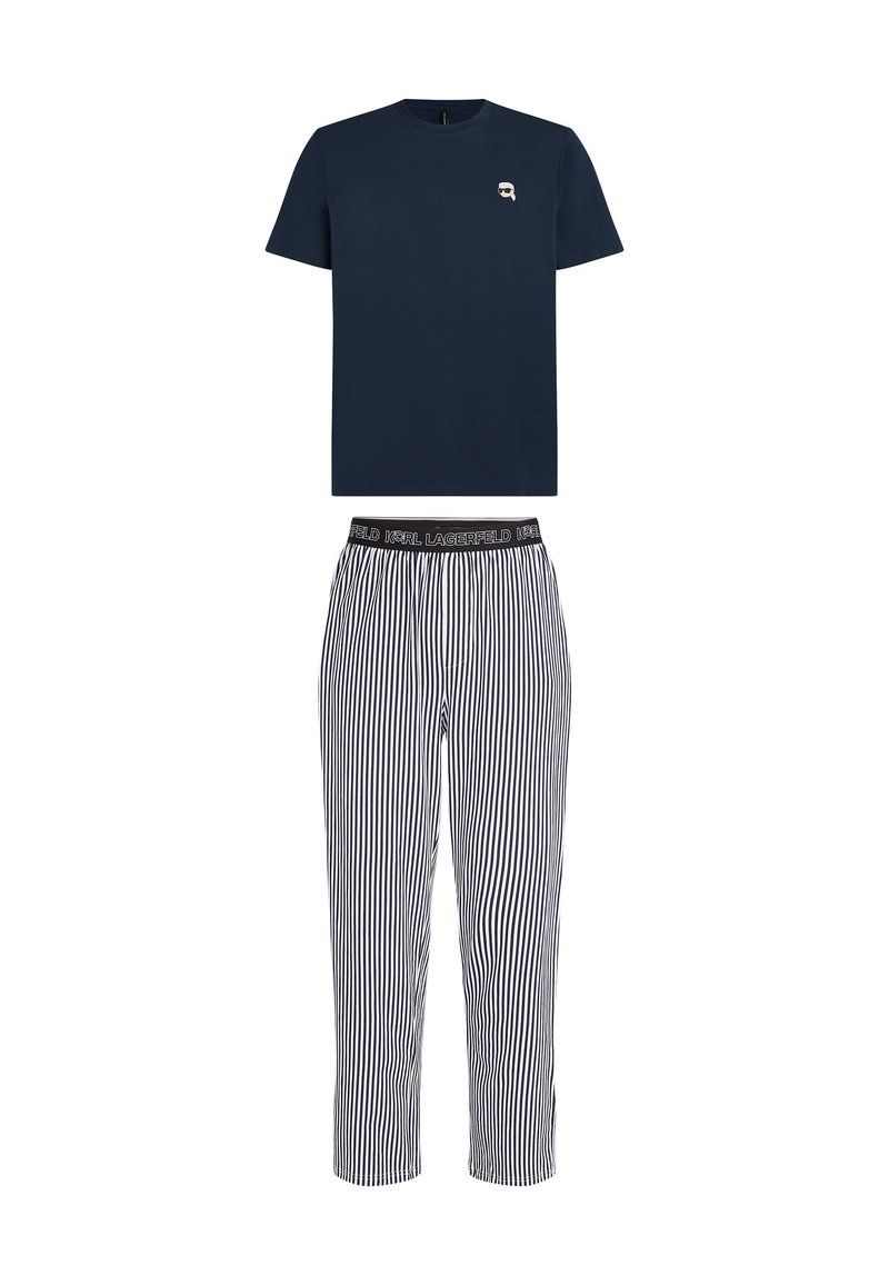 KARL LAGERFELD SET Pyjamas black iris white stripe/blue Zalando