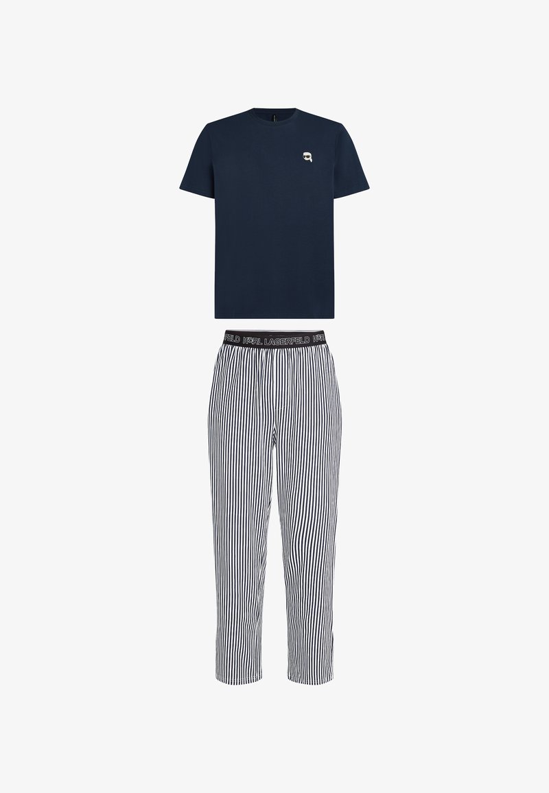KARL LAGERFELD SET Pyjamas black iris white stripe/blue Zalando