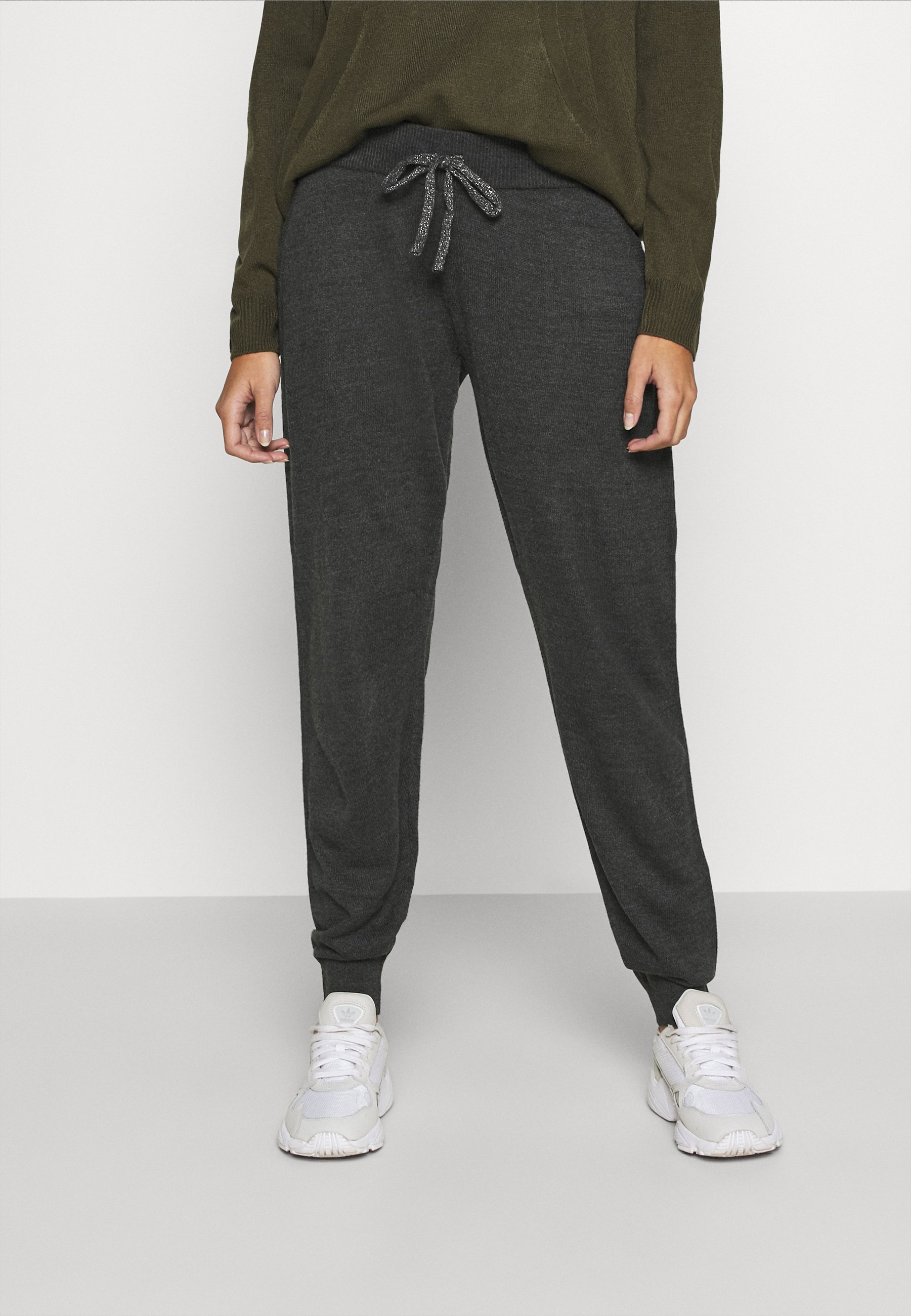ONLAUBREE LOOSE PANTS Joggebukse dark grey melange ONLAUBREE LOOSE PANTS Joggebukse dark grey melange