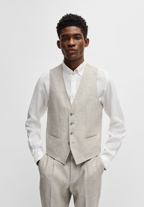 HUGE - Suit waistcoat - light beige