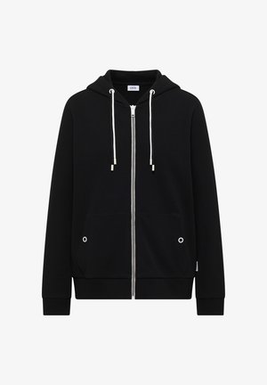 Cecil, LANGARM JACKE MIT KAPUZE UND STRUKTUR - Cardigan - black