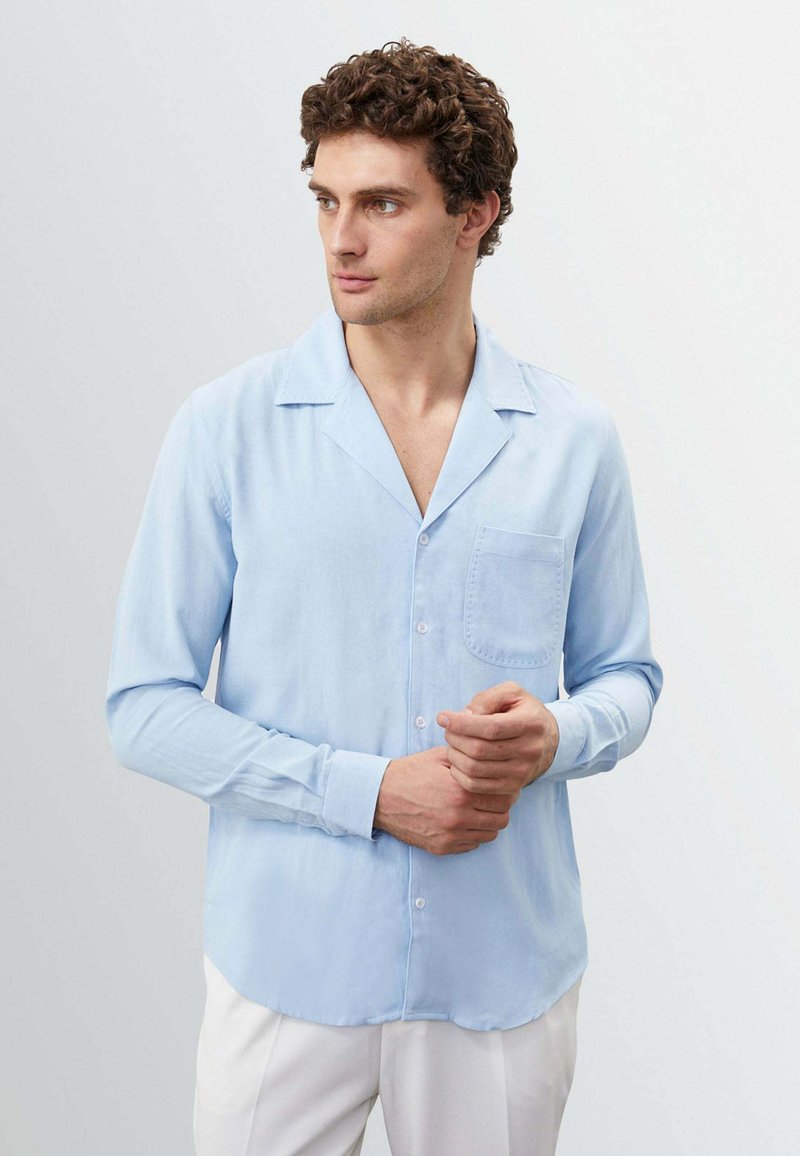 Antioch LONG SLEEVE Shirt baby blue/light blue Zalando.ie