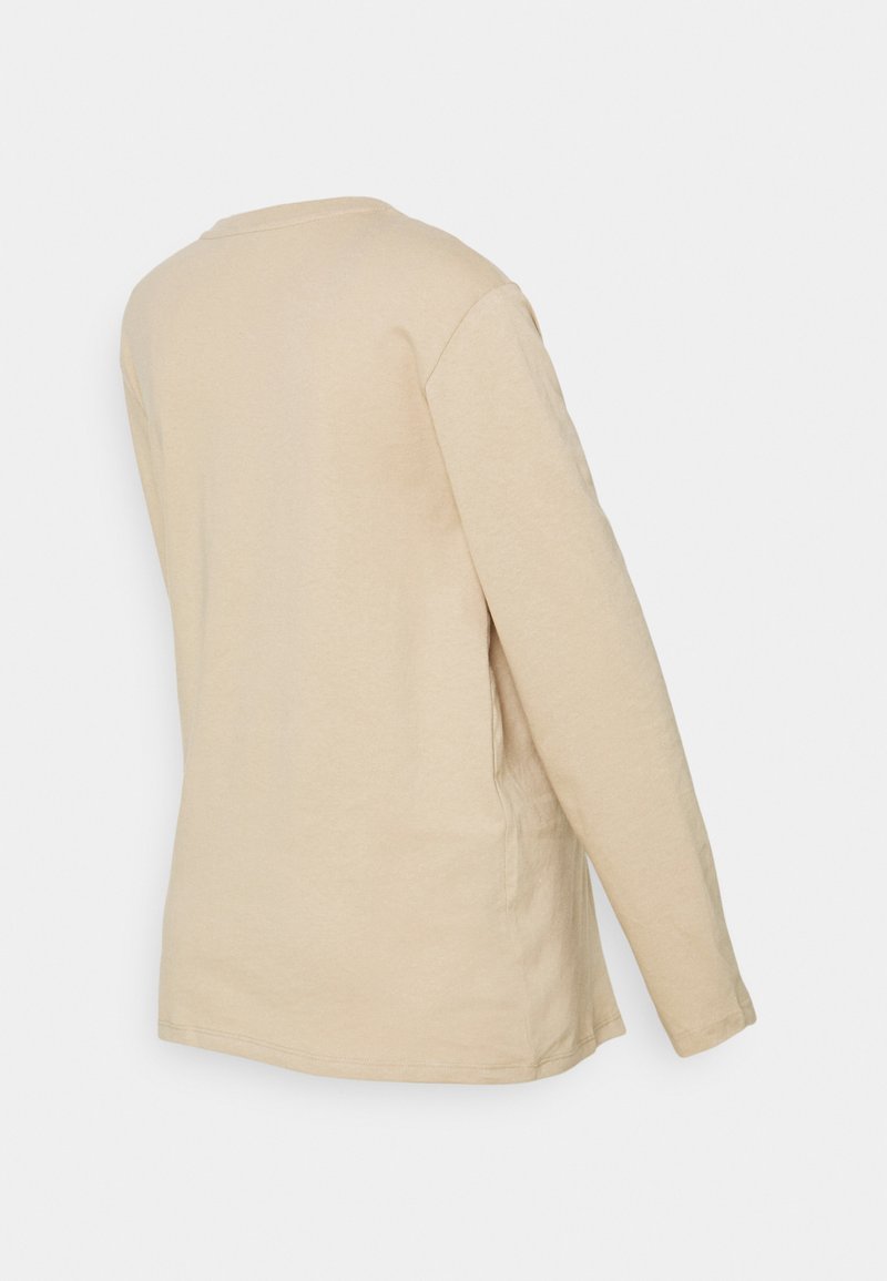 Topshop Maternity Mon Bebe Long Sleeved Top Taupe Beige Beige Zalando Co Uk