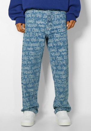 Relaxed fit -farkut - light blue denim