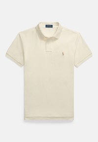 SLIM FIT MESH POLO SHIRT - Poloshirt - parchment cream
