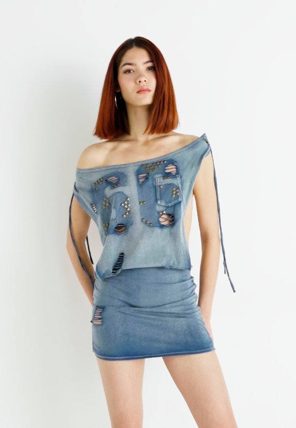 ROUTE STUDDED BACKLESS DRESS - Jersey dress2