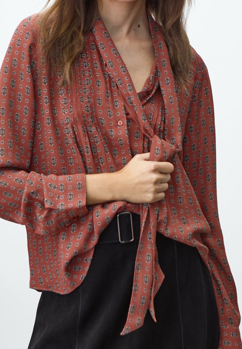 Massimo Dutti Bluse - neon pink