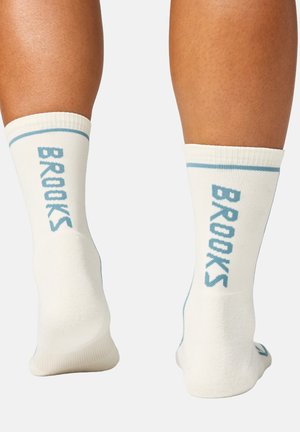 Brooks, CASCADIA CREW UNISEX - Športové ponožky - bone blue haze