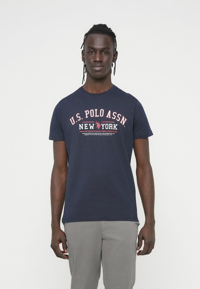 U.S. Polo Assn. T-shirt print donkerblauw