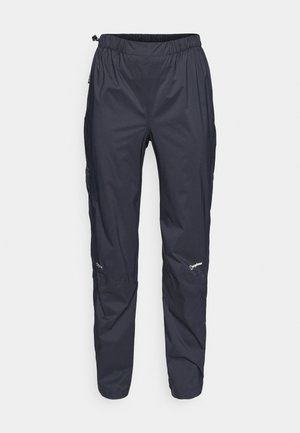 Pantaloni da trekking impermeabili navy realizzati in materiale leggero, con vita elasticizzata, gambe affusolate e accenti con logo sul lato inferiore.