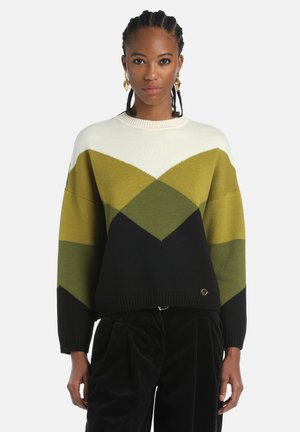 Luisa Spagnoli MENZI - Jumper - nero verde panna